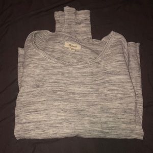 Madewell gray long sleeve shirt